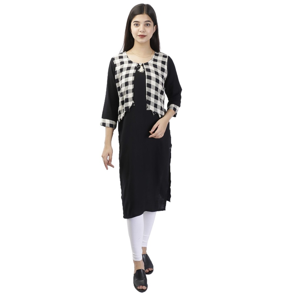 Coat on sale design kurti