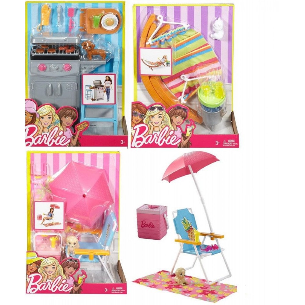 MATTEL DXB69 BRB LP OUTDR ACY AST