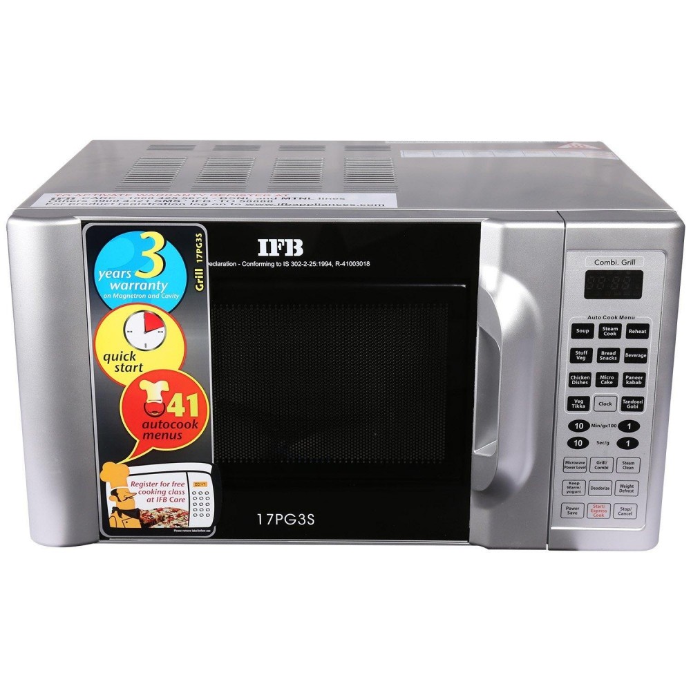 Silver IFB 17 L Grill Microwave Oven Silver IFB 17 L Grill Microwave Oven