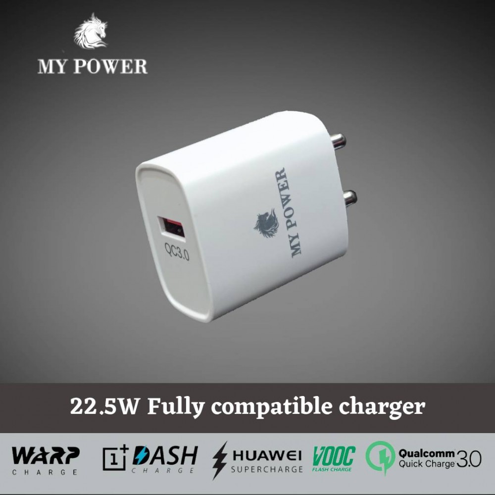 My Power 22.5W Fully Compatible Fast Charger| Mobile Accessories My Power 22.5W Fully Compatible Fast Charger| Mobile Accessories