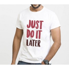 Men's Printed T-shirt - Just do it later