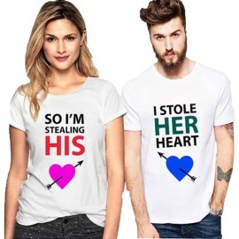 Unisex Printed T-shirt - Couple t-shirt