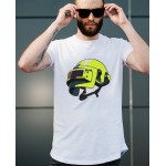 Men's printed T-shirt -PUBG helmet printed Men's printed T-shirt -PUBG helmet printed