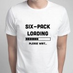 Men's printed T-shirt -Six pack loading please wait Men's printed T-shirt -Six pack loading please wait