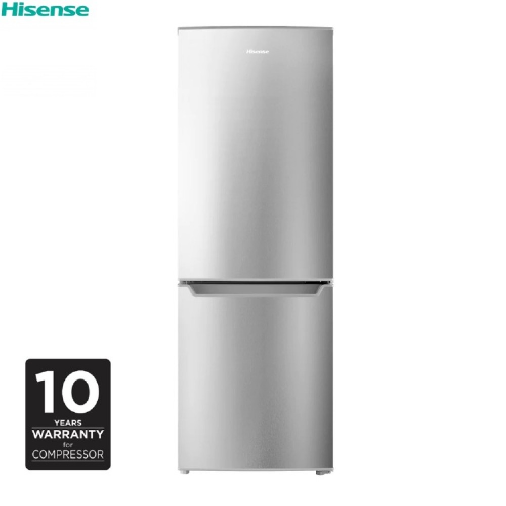 Hisense  195 Ltrs Bottom Mount Double Door Refrigerator_Silver Hisense  195 Ltrs Bottom Mount Double Door Refrigerator_Silver