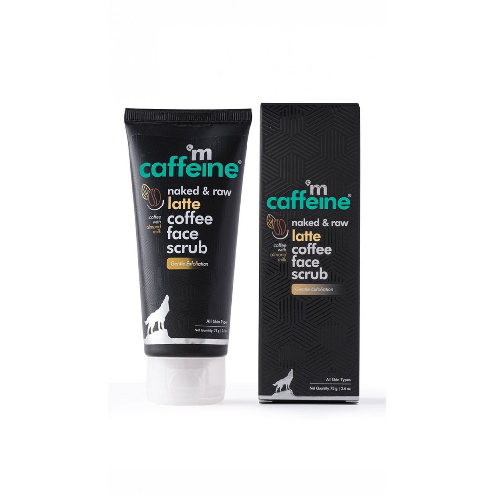 mcaffeine naked and raw latte coffee face scrub