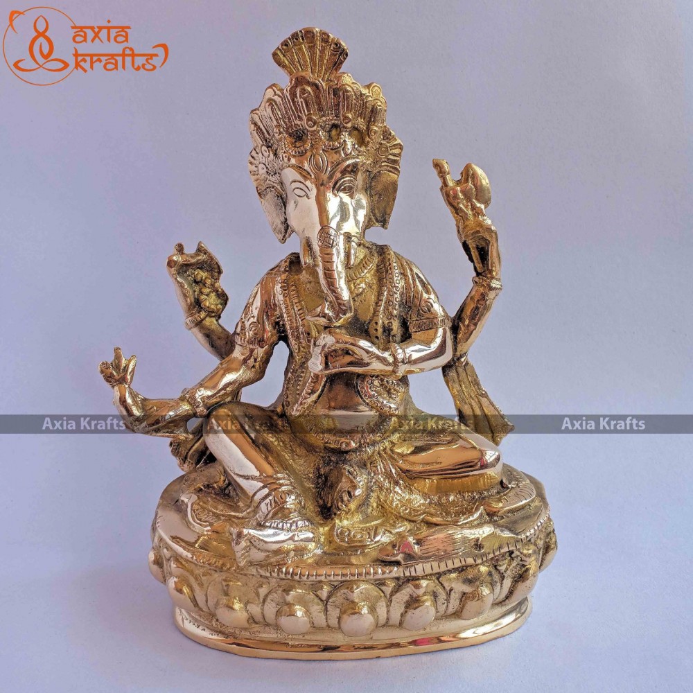 Brass Ganesh statue Brass Ganesh statue