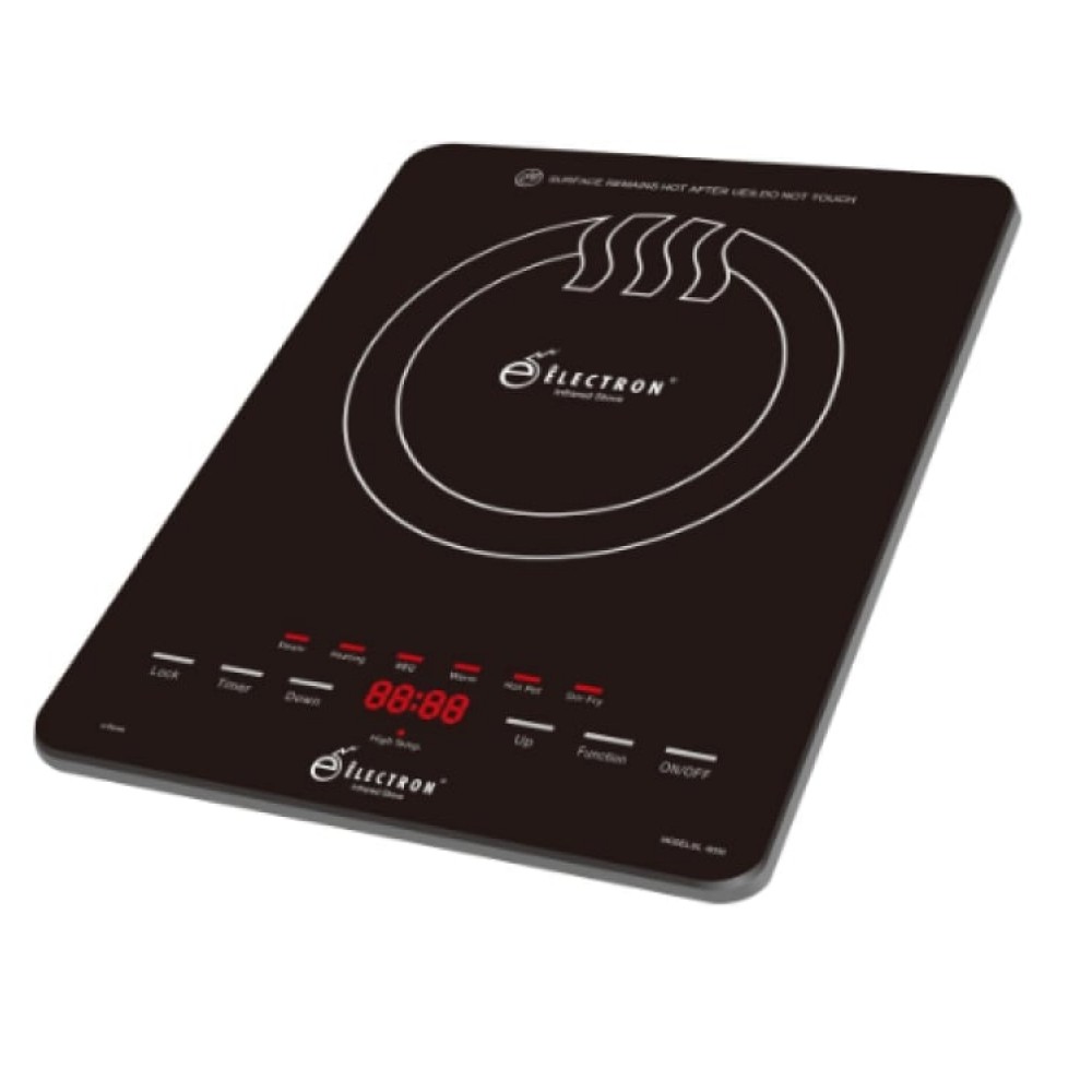 Electron E-Sense Infrared Induction Cooktop Digital Display 2000W All Type Of Utensils Used  Black