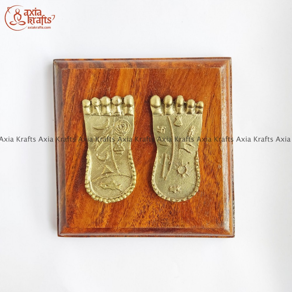 Pure Brass Lakshmi Paila Set | Laxmi Padam | Paduka