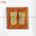 Pure Brass Lakshmi Paila Set | Laxmi Padam | Paduka