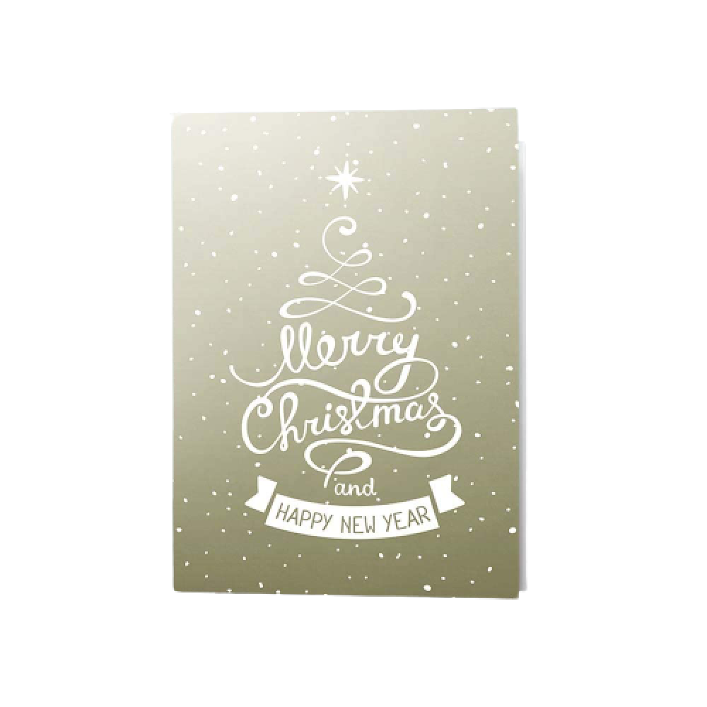 Recordable Snowy Christmas & Happy New Year Greeting Cards - Customized Recordable Snowy Christmas & Happy New Year Greeting Cards - Customized