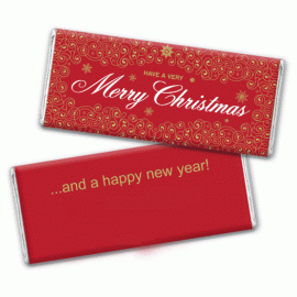 Customized Chocolate Bar For Holiday Greeting For Christmas & New Year