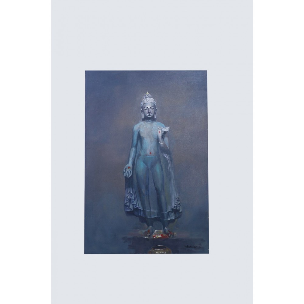 STANDING BUDDHA Acrylic Canvas Painting | God Painting | Art | Home Décor STANDING BUDDHA Acrylic Canvas Painting | God Painting | Art | Home Décor