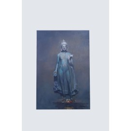 STANDING BUDDHA Acrylic Canvas Painting | God Painting | Art | Home Décor