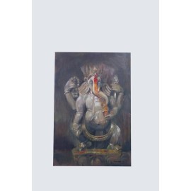 GANESH Acrylic Canvas Painting | Creative Art | God Painting