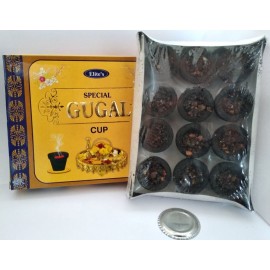Elite Gugal Cup Woody Dhoop Cone |12cups box | Pooja Samagri