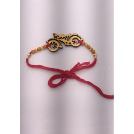 Bullet Wala Bhai Wooden Carved Rakhi Bullet Wala Bhai Wooden Carved Rakhi
