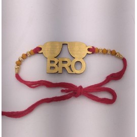 Bro-Wooden Carved Rakhi | Best Rakhi for Brother