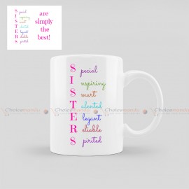 Sisters Are Simply The Best Customized Mug | Rakshya Bandhan Special