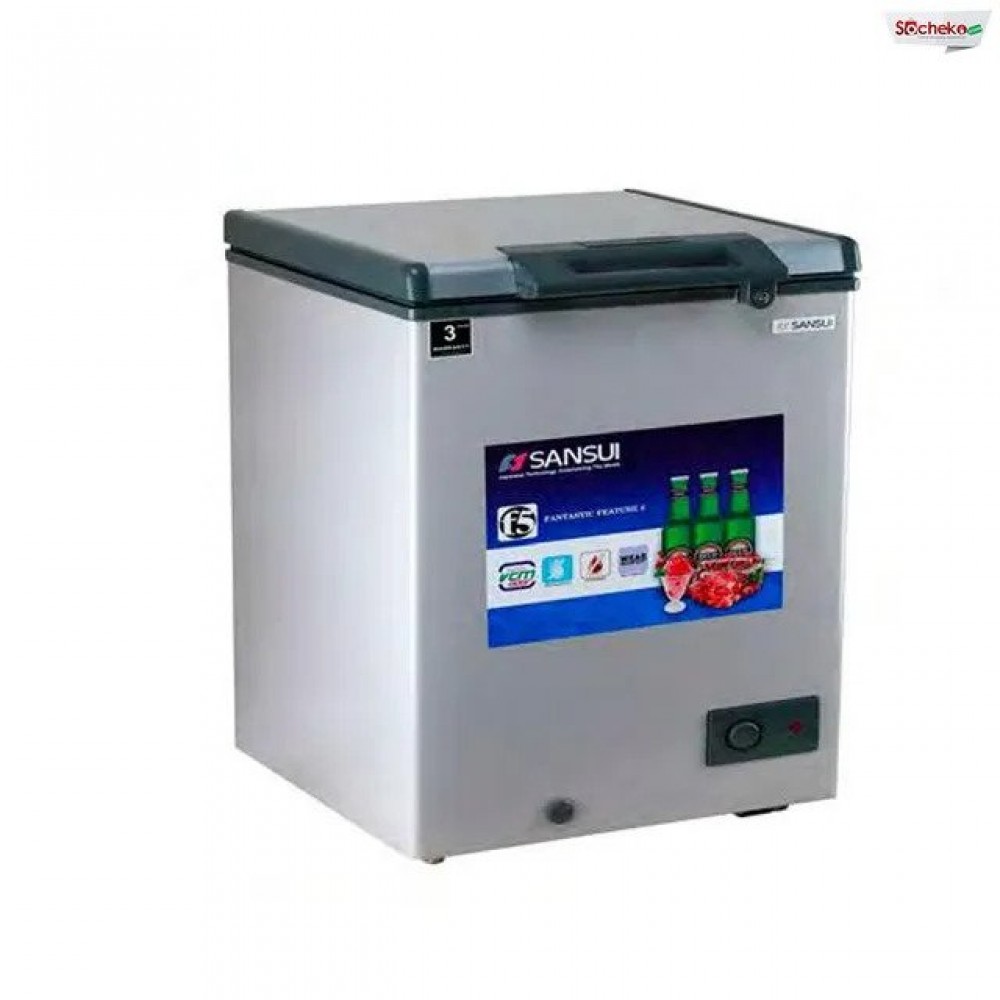 Sansui 230 Lt Hard Top with glass and VCM Door  Deep Freezer