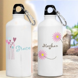 Personalized Girl's Water Bottles | 8.5" height | 1Ltr