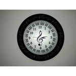Treble Clef Clock |Stylish Wooden Carved Round Wall Clock | Home & Office Decor Treble Clef Clock |Stylish Wooden Carved Round Wall Clock | Home & Office Decor