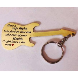 Guitar Key Chain- Key Ring for Boyfriend, Husband,Father