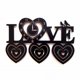 Love Bird Wooden Wall Clock | A Wonderful Gift for Your Beloved Ones