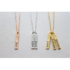 Personalized Necklace With Custom Name Locket - Single Side