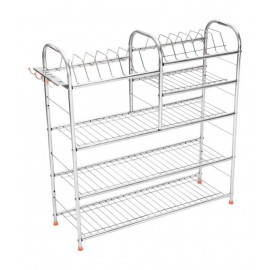 Stainless Steel 5 Layer Wall Mount Kitchen Dish Rack