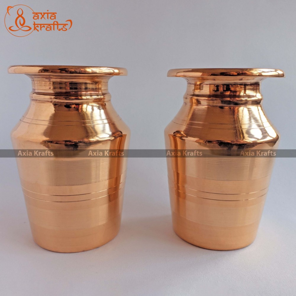 Copper Ghalcha Set 5″ | Tama Ghalcha Set | Puja Kalash Jodi Copper Ghalcha Set 5″ | Tama Ghalcha Set | Puja Kalash Jodi