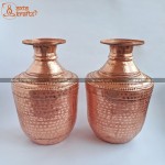 Copper Gagri Set -11 inches Set | Tama Gagri | Copper Ghalcha Set Copper Gagri Set -11 inches Set | Tama Gagri | Copper Ghalcha Set