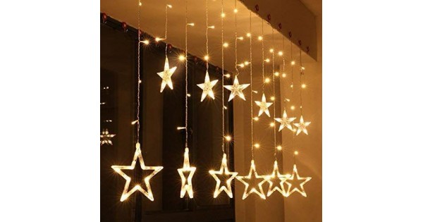 Star Trading Star LED Plastic String Decorative Lights for Home Decoration Diwali ...