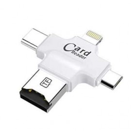 4 in 1 otg Card Reader Type C | Card adapter for iPhone and Android