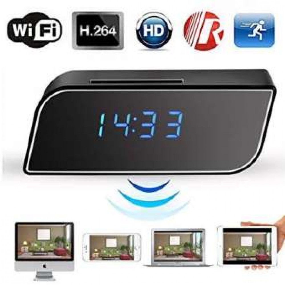 WiFi Hidden Camera Clock | Wireless Spy Camera Alarm Clock | Full HD 1080P WiFi Hidden Camera Clock | Wireless Spy Camera Alarm Clock | Full HD 1080P