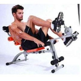 Black 6 Pack Care Exercise Machine With Paddle | Cycle Exercise machine