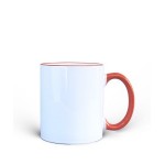 Handle Orange Mug Gift | Customize Photo And Message Printed Cup Handle Orange Mug Gift | Customize Photo And Message Printed Cup