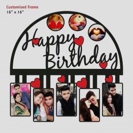 Customized Happy Birthday Basket Frame-Happy Birthday Gift Customized Happy Birthday Basket Frame-Happy Birthday Gift