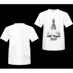 Visit Nepal 2020 Printed T-shirt with Swayambhu Stupa Visit Nepal 2020 Printed T-shirt with Swayambhu Stupa