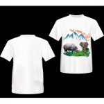 Visit Nepal 2020 Printed T-shirt with Wild Life Animals