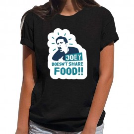 Joey Doesn't Share Food Printed Custom Design T-Shirt