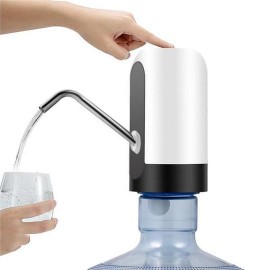 Rechargeable Electronic Jar Water Dispenser | Black and White