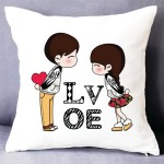 Couple Love Design Cartoon Printed Valentine Special Gift Cushion  Couple Love Design Cartoon Printed Valentine Special Gift Cushion