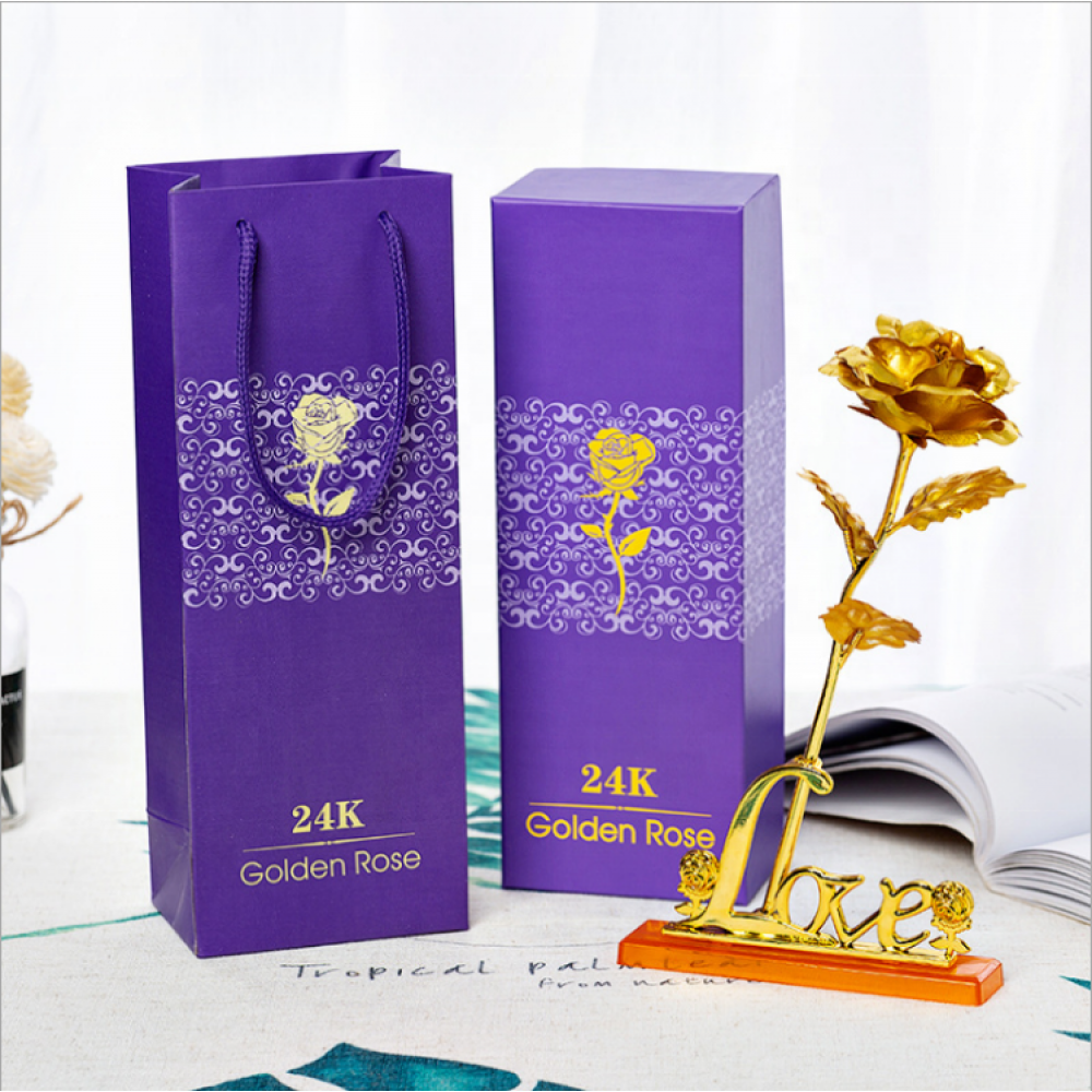 Valentine Gift Golden Rose (Color May Vary)