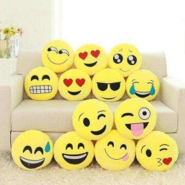 Cute Soft Emoji Pillow 12 inch Stuffed Playing Pillow