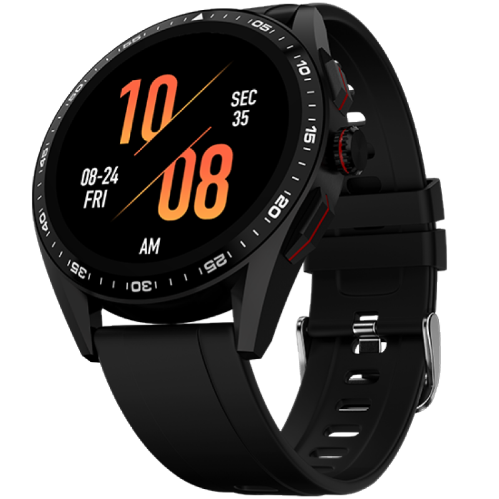Fire-Boltt Invincible Plus Smartwatch With Call Feature and 4gb Storage 2023 Model(Black Silicon Strap Only)