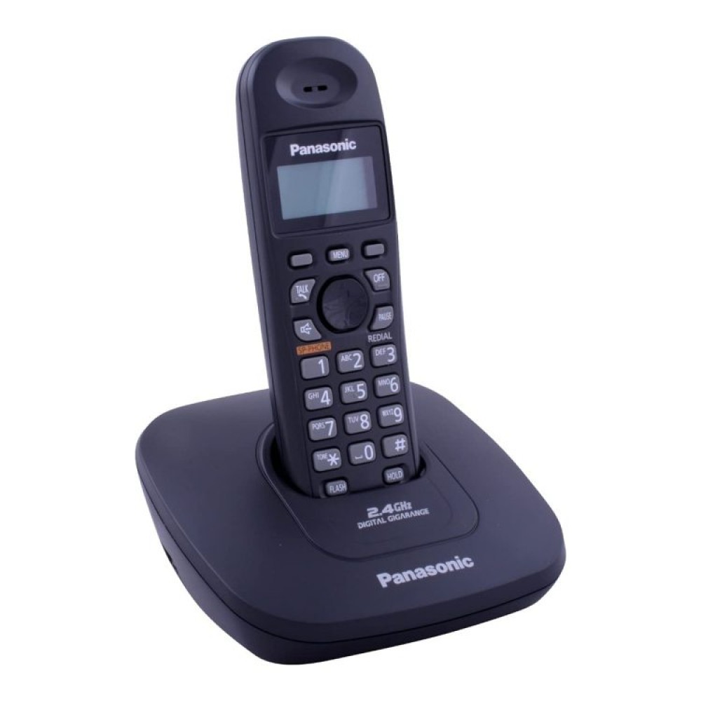 Panasonic KX-TG3611 Cordless Landline Phone ( Black ) (With Speaker Phone)