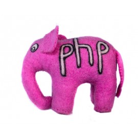 Handmade pink elephant doll