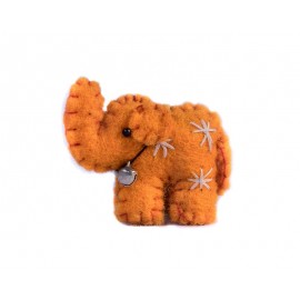Orange Elephant Keyrings