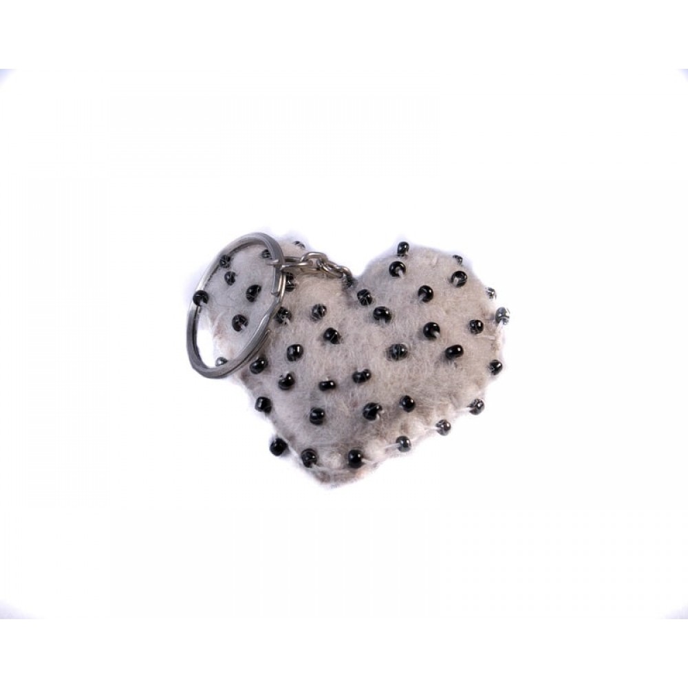 Heart White Keyrings Heart White Keyrings